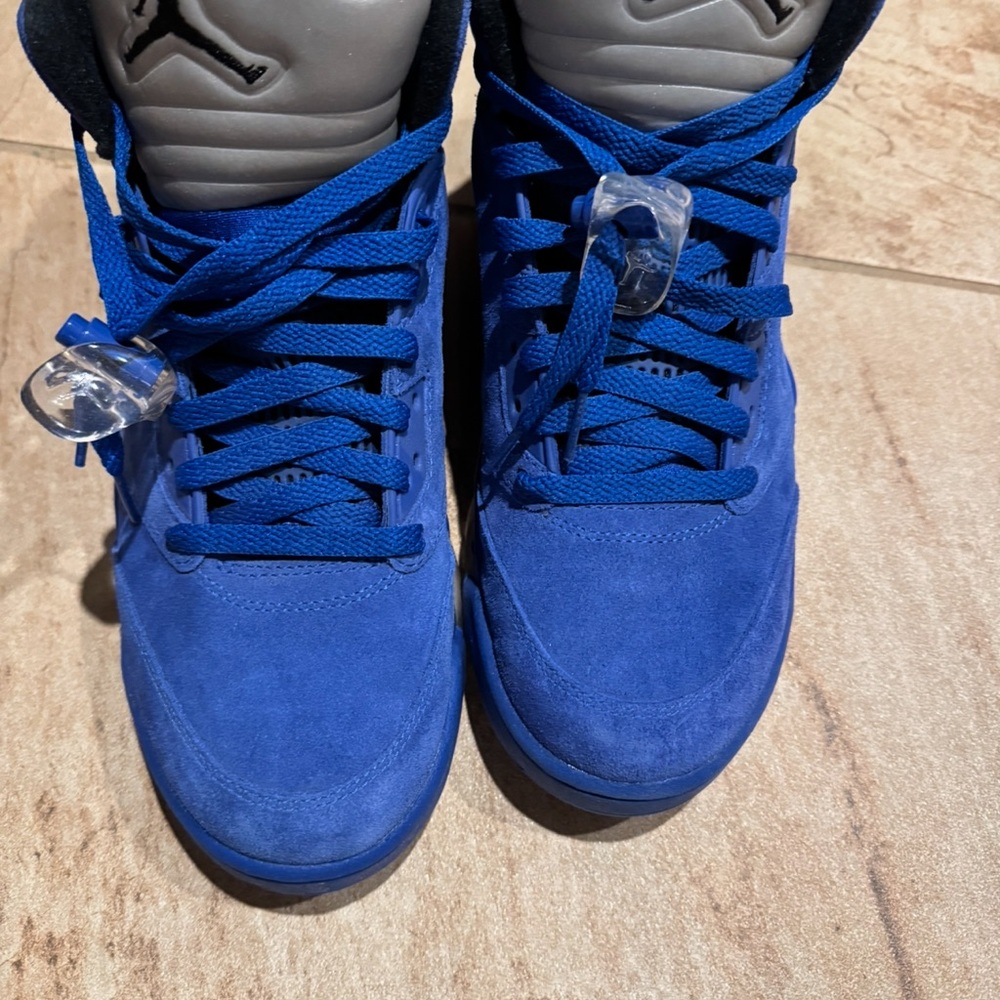 Jordan  5 Retro Blue and Gray Sneakers